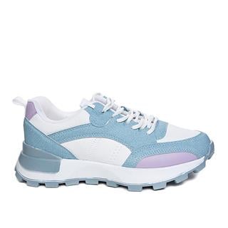 Lambırlent Zenne Deri 9927-7 Beyaz Mavi Lila