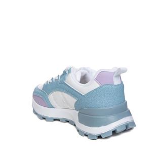 Lambırlent Zenne Deri 9927-7 Beyaz Mavi Lila