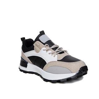 Lambirlent Zenne Deri 99278 Siyah Bej Beyaz