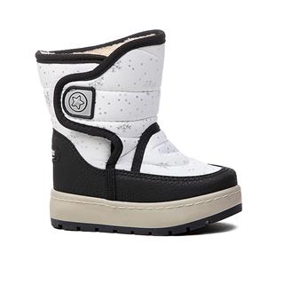 Le Petit Bebe Bot 7013 Prşt Kar Dsn Beyaz Siyah