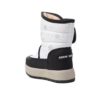 Le Petit Bebe Bot 7013 Prşt Kar Dsn Beyaz Siyah