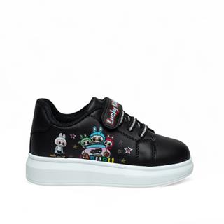 Lucky Kids Patik 4020 Cilt Siyah Beyaz