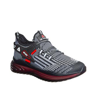 Marco Jamper Erkek 2280 Triko Siyah Beyaz Kırmızı