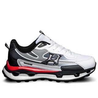 Marco Jamper Erkek 2493 File Beyaz Siyah Kırmızı