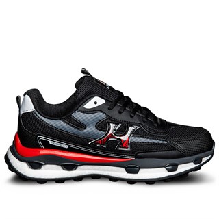 Marco Jamper Erkek 2493 File Siyah Beyaz Kırmızı