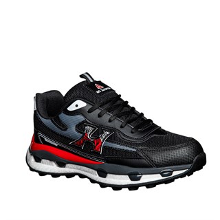 Marco Jamper Erkek 2493 File Siyah Beyaz Kırmızı