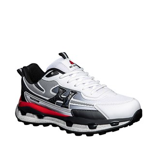 Marco Jamper Erkek 2493 File Beyaz Siyah Kırmızı