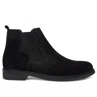 Moon Shoes Erkek Bot Deri 505 Süet Siyah