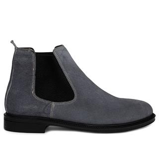 Moon Shoes Erkek Bot Deri 500 Süet Gri