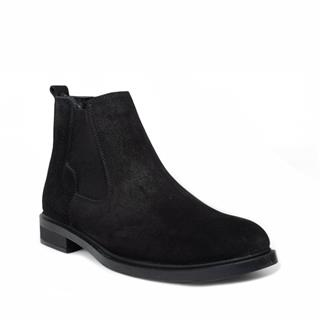 Moon Shoes Erkek Bot Deri 505 Süet Siyah