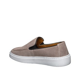 Moon Shoes Erkek Deri 103 Süet Kum Tb Beyaz
