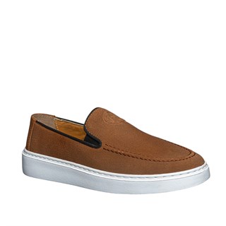 Moon Shoes Erkek Deri 103 Süet Taba Tb Beyaz