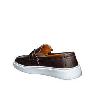 Moon Shoes Erkek Deri 105 Cilt Kahve Tb Beyaz