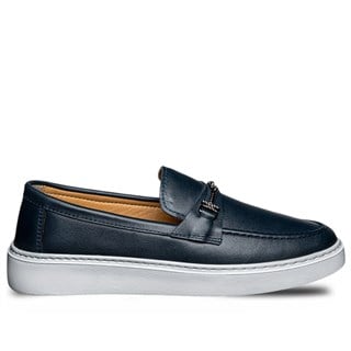 Moon Shoes Erkek Deri 105 Cilt Lacivert Tb Beyaz