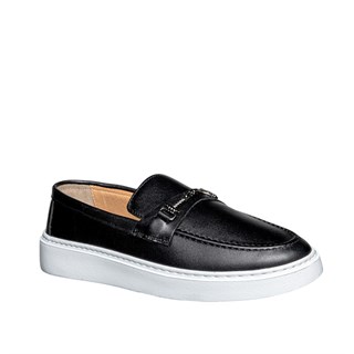 Moon Shoes Erkek Deri 105 Cilt Siyah Tb Beyaz