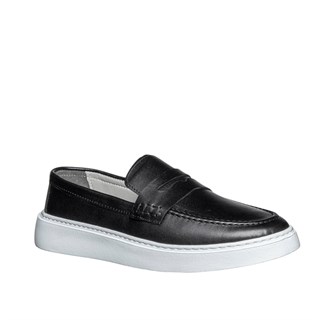 Moon Shoes Erkek Deri 106 Cilt Siyah Tb Beyaz