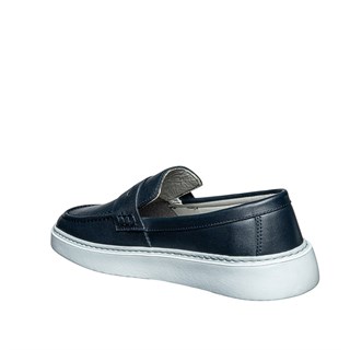 Moon Shoes Erkek Deri 106 Cilt Lacivert Tb Beyaz