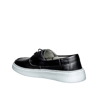 Moon Shoes Erkek Deri 107 Cilt Siyah Tb Beyaz