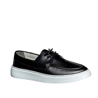 Moon Shoes Erkek Deri 107 Cilt Siyah Tb Beyaz