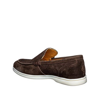 Moon Shoes Erkek Deri 110 Süet Kahve Tb Termo