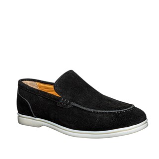 Moon Shoes Erkek Deri 110 Süet Siyah Tb Termo