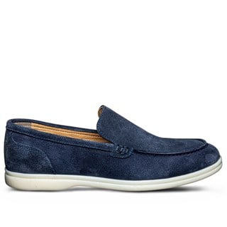 Moon Shoes Erkek Deri 110 Süet Lacivert Tb Termo