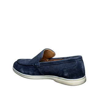 Moon Shoes Erkek Deri 110 Süet Lacivert Tb Termo