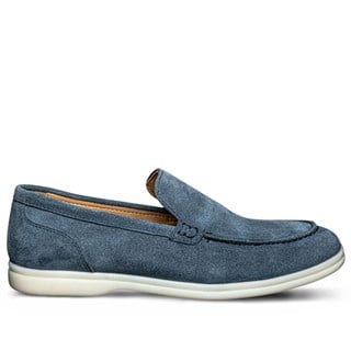 Moon Shoes Erkek Deri 110 Süet Mavi Tb Termo