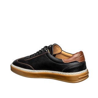 Moon Shoes Erkek Deri 114 Cilt Siyah Kahve Tb Kaucuk