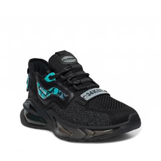 Plarium Erkek 022 Triko Siyah Turkuaz