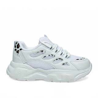 Queen Step Zenne 1001-2 Anorak Beyaz Leopar