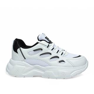 Queen Step Zenne 1001-8 Anorak Beyaz Siyah