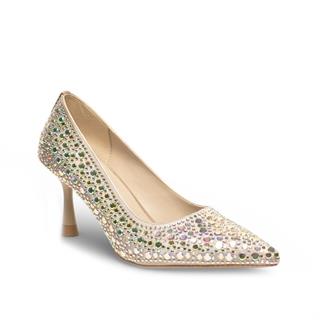 Renas Zenne Abiye Stiletto Taş Detaylı 14890 Altın