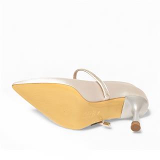 Renas Zenne Stiletto 1377 Saten Gümüş