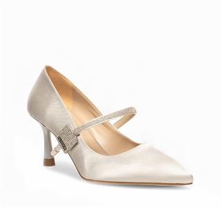 Renas Zenne Stiletto 1377 Saten Gümüş