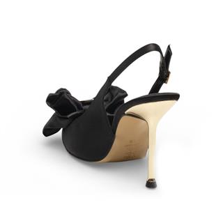 Renas Zenne Stiletto 3403 Saten Siyah