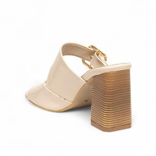 Renas Zenne Terlik Topuklu 764 Rugan Bej