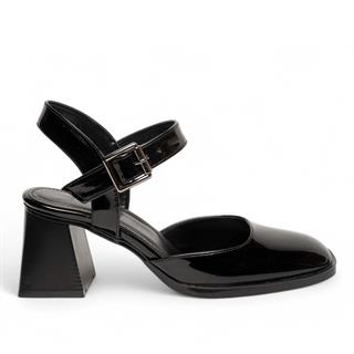 Renas Zenne Topuklu Ayakkabı 1978 Rugan Siyah
