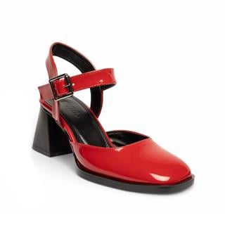 Renas Zenne Topuklu Ayakkabı 1978 Rugan Kırmızı