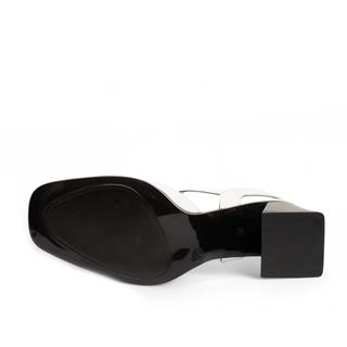 Renas Zenne Topuklu Ayakkabı 1978 Rugan Beyaz