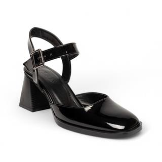 Renas Zenne Topuklu Ayakkabı 1978 Rugan Siyah