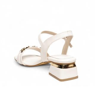 Renas Zenne Topuklu Sandalet 353 Cilt Beyaz