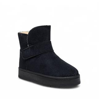 Star Kids Filet Uzun Bot 076-01 Süet Siyah