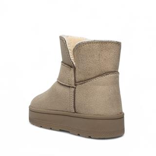 Star Kids Patik Uzun Bot 076-14 Süet Vizon