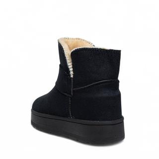 Star Kids Patik Uzun Bot 076-11 Süet Siyah