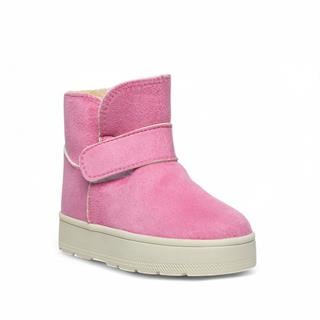 Star Kids Patik Uzun Bot 076-13 Süet Pembe