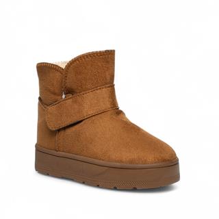 Star Kids Patik Uzun Bot 076-12 Süet Taba