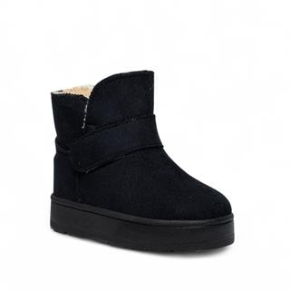 Star Kids Patik Uzun Bot 076-11 Süet Siyah