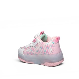Süperstar Filet Patenli 030-2 Anorak Beyaz Pembe