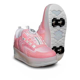 Twingers Filet Patenli 001 Anorak Pembe Beyaz